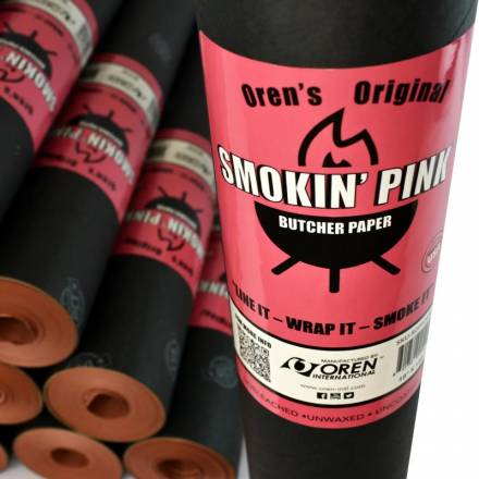 Smokin Pink Paper For Packing or Frying Meat 60cm X 30m
