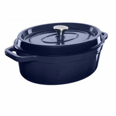 Grandfeu Enamelled Cast Iron Blue Pot