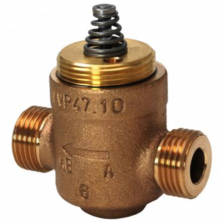 G1/2 2-Port valve suitable for copper pipework.flat faced